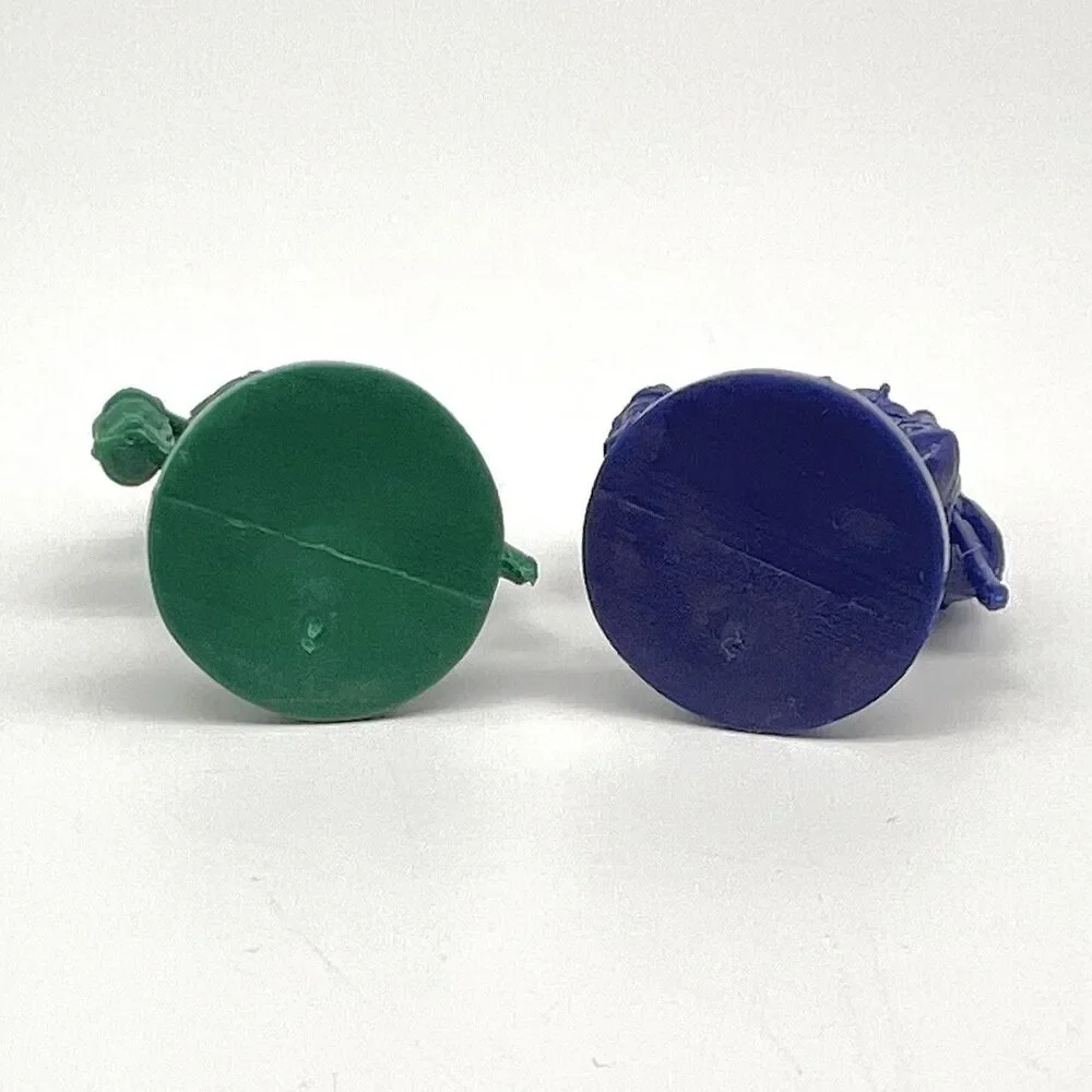 Key To the Kingdom 1992 Adventure Warriors Replacement PARTS Blue & Green Pawns